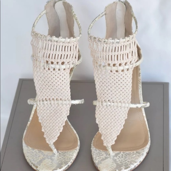 BCBGMaxAzria Shoes - NWB BCBG Sandal Natural US 8.5 EUR 38.5 Orig $325.